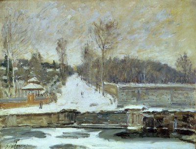 Il luogo di irrigazione a Marly-le-Roi, 1875 da Alfred Sisley
